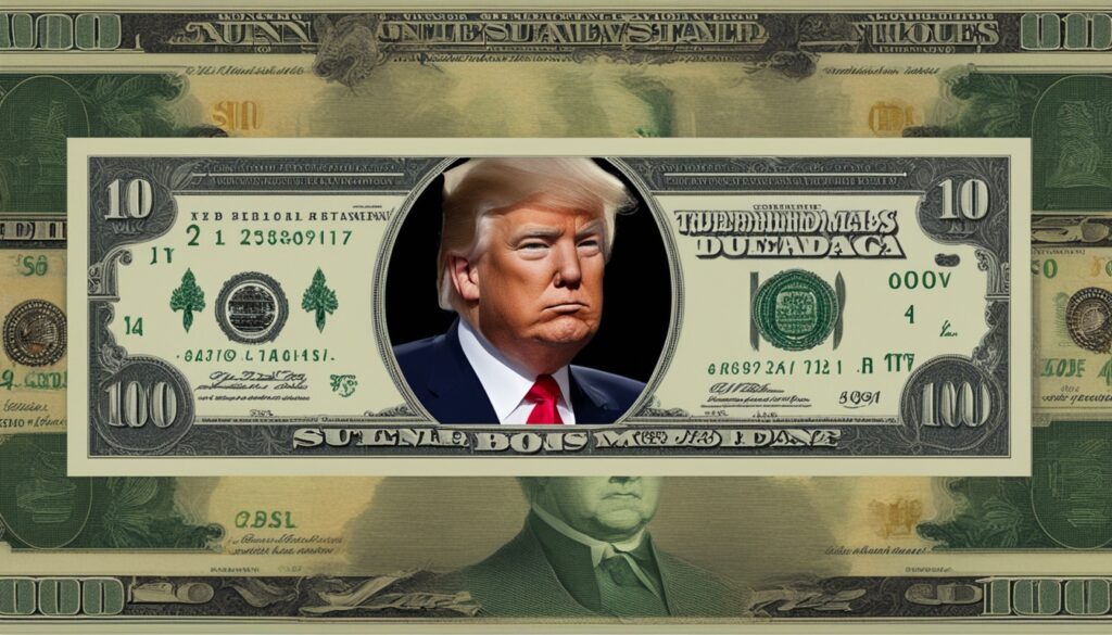 Donald Trump Bargeld