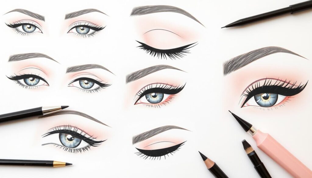 Eyeliner-Tutorials für verschiedene Styles