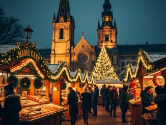 Weihnachtsmarkt im Hamburger Michel